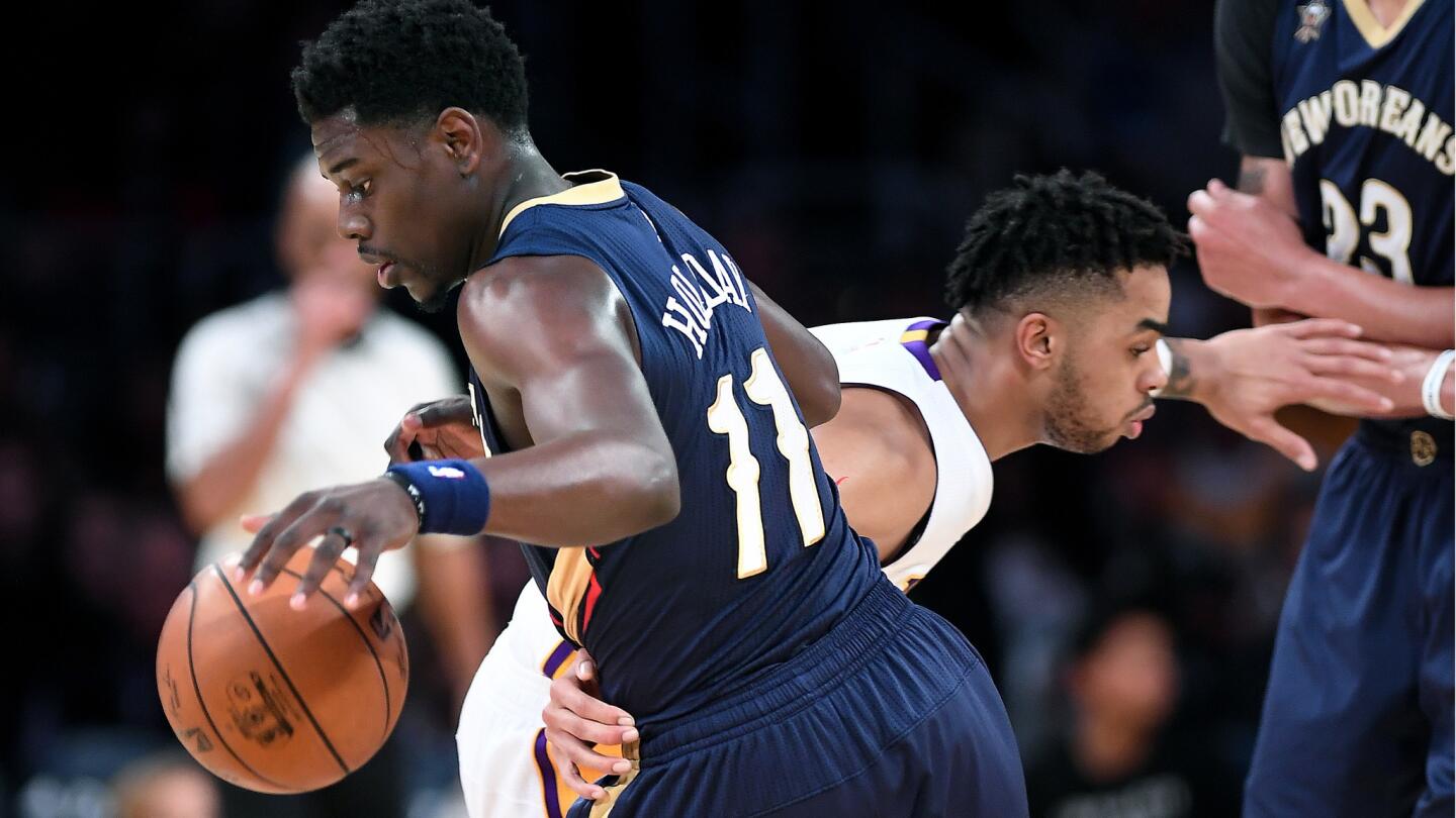 D'Angelo Russell, Jrue Holiday