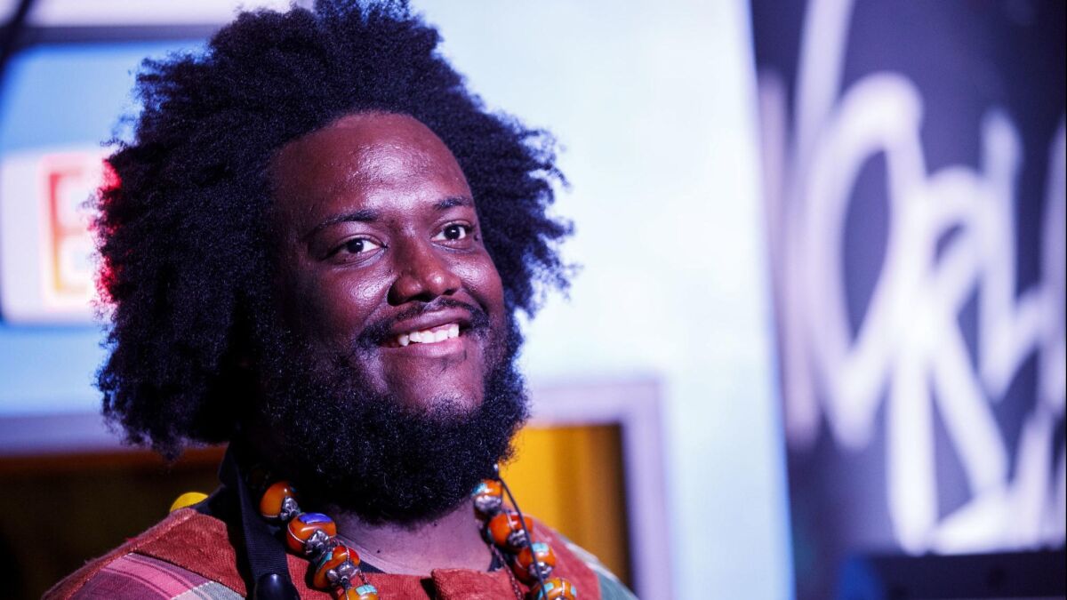 Kamasi Washington at the World Stage in Los Angeles on June 21.
