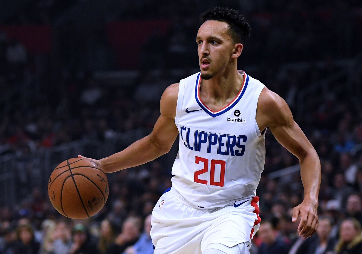 Clippers guard Landry Shamet was held to just four points in the team's win over the Phoenix Suns.