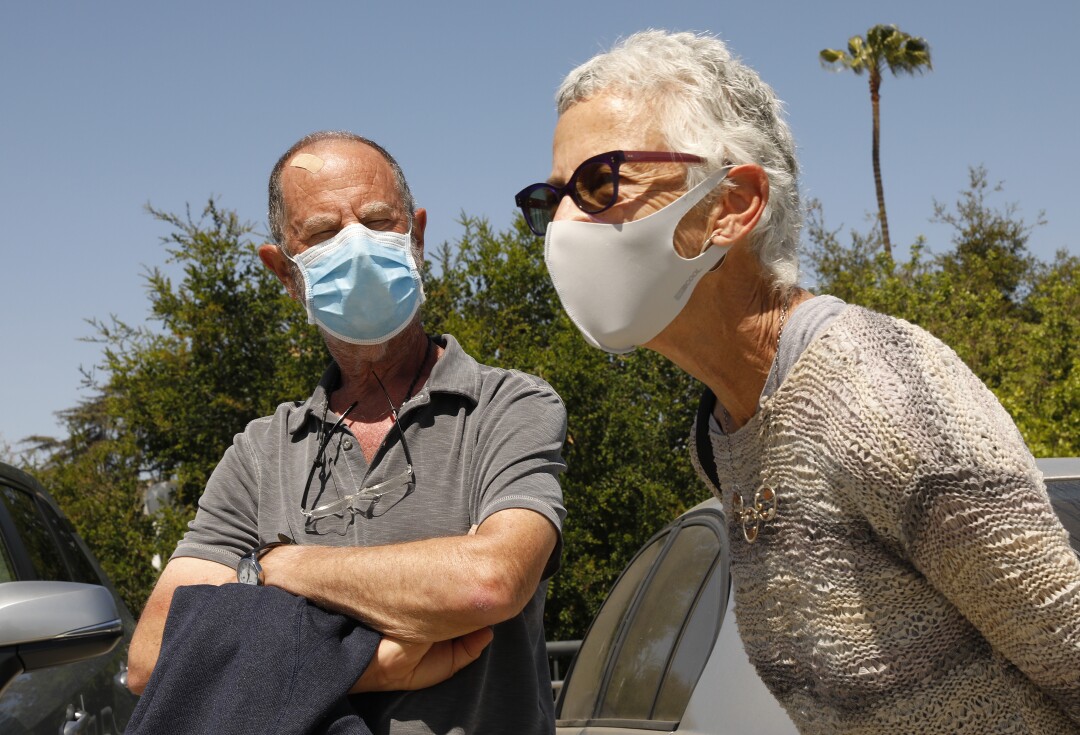 Lorraine Bubar, right, and husband Ron.