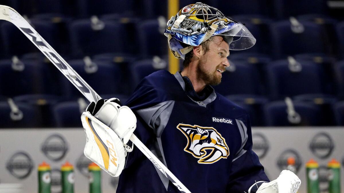 Predators goalie Pekka Rinne has given up seven goals in two games of the Stanley Cup Final.