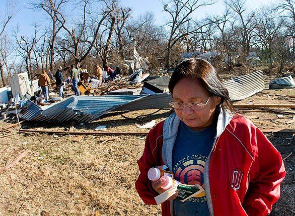 Deadly twister touches down in Oklahoma - medicine bottles