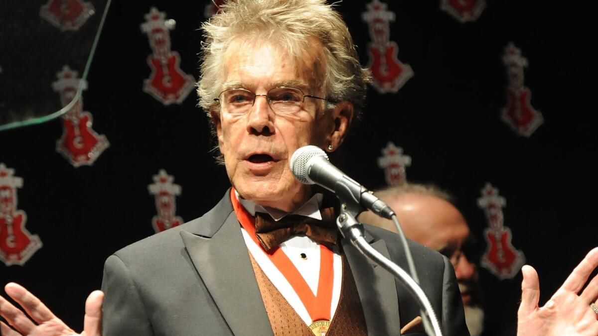 Jerry Carrigan at his ninduction into the Alabama Music Hall of Fame in 2010