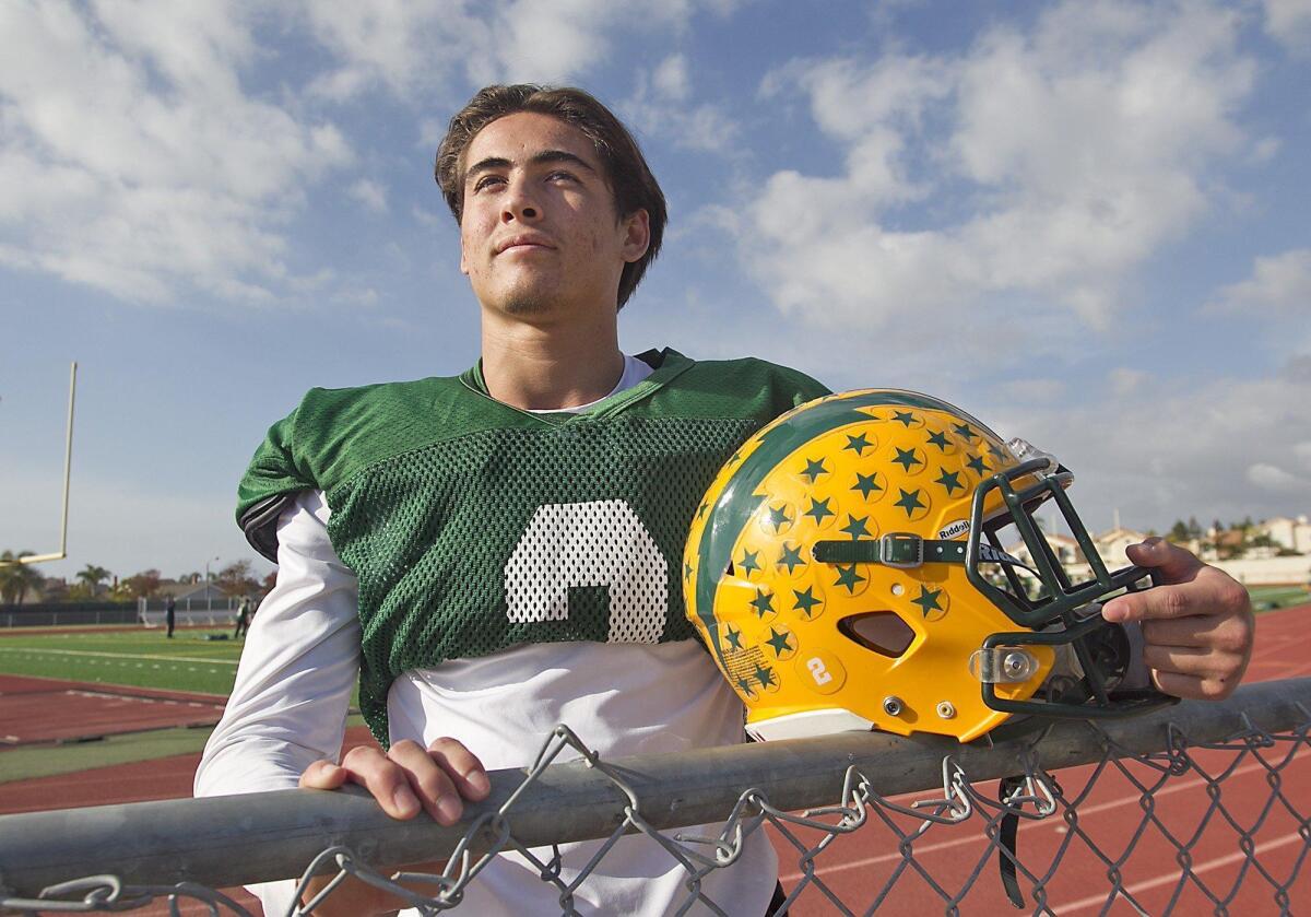 Edison High junior McCade Barrett intercepted a pass and returned it 91 yards for a TD and he finished with eight tackles, helping the Chargers beat La Mirada, 44-24, and win the CIF Southern Section Division 3 title.