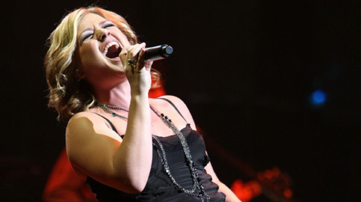 Kelly Clarkson performing in New York in October.