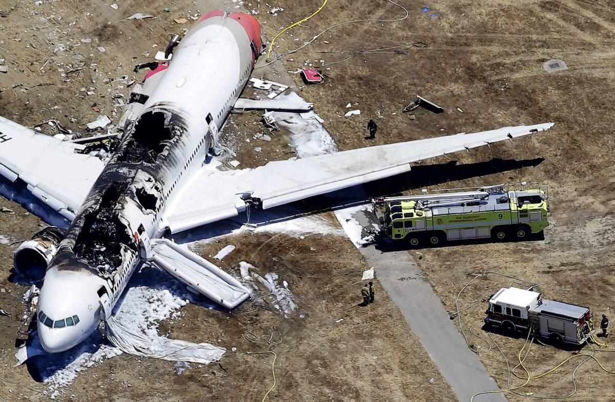 Airline pilots often have trouble consistently monitoring automated cockpit safety systems, a problem that has shown up repeatedly in accidents and may have been a factor in the recent crash landing of a South Korean airliner in San Francisco, industry and government experts have said. Above, the wreckage from Asiana Airlines Flight 214.