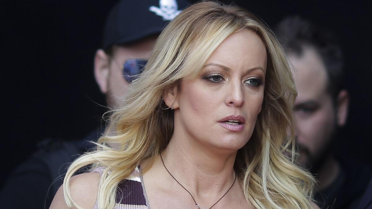 Adult film actress Stormy Daniels.