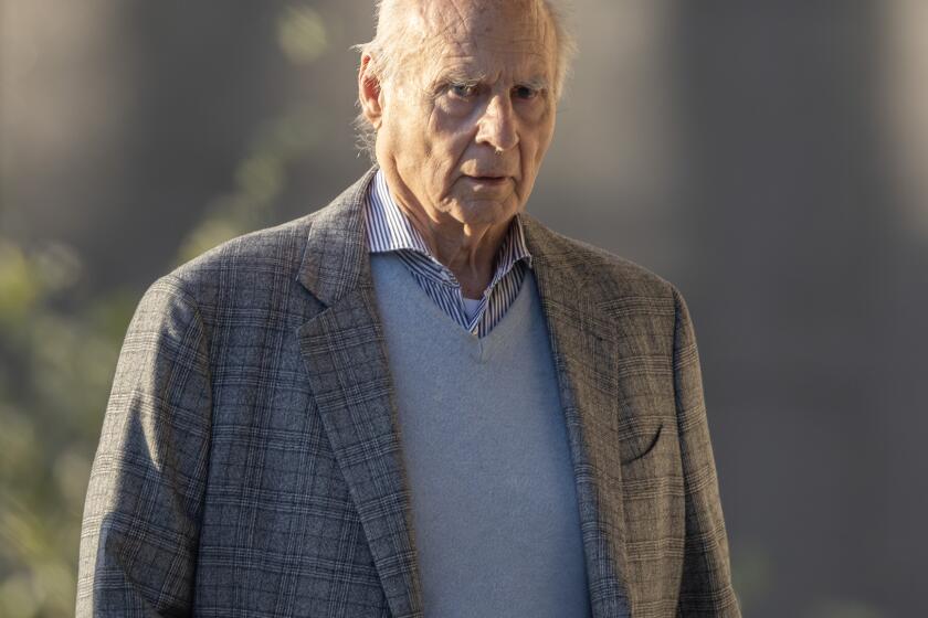 LOS ANGELES, CA - AUGUST 06: Former attorney Tom Girardi appears at the United States Courthouse in Los Angeles, CA on Tuesday, Aug. 6, 2024. He faces federal charges that he pilfered funds from his clients in order to finance his lifestyle. (Myung J. Chun / Los Angeles Times)