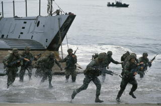 American Army troops arrive in Panama to depose former ally Manuel Noriega in 1989.