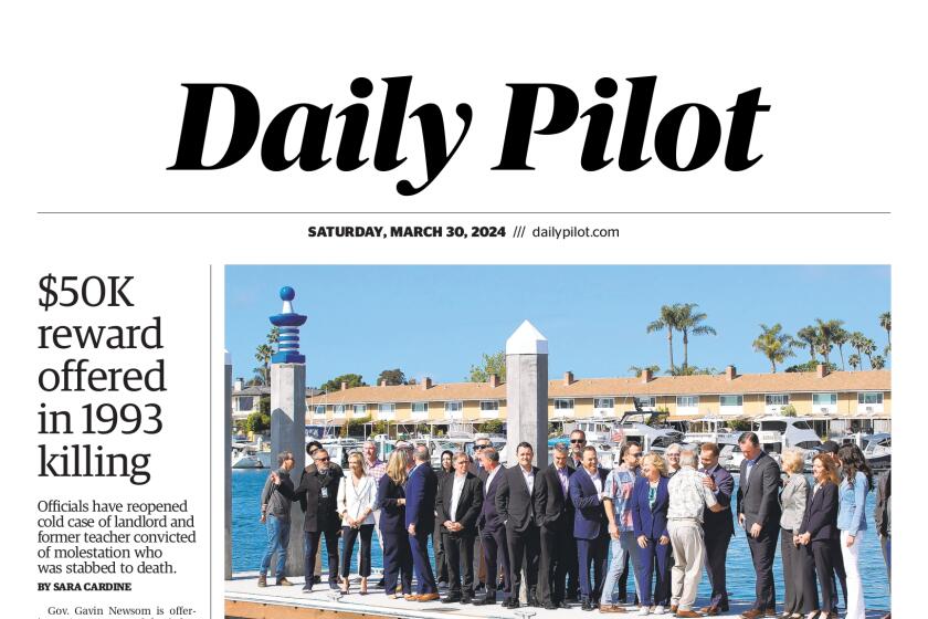 Front page of the Daily Pilot e-newspaper for Saturday, March 30, 2024.