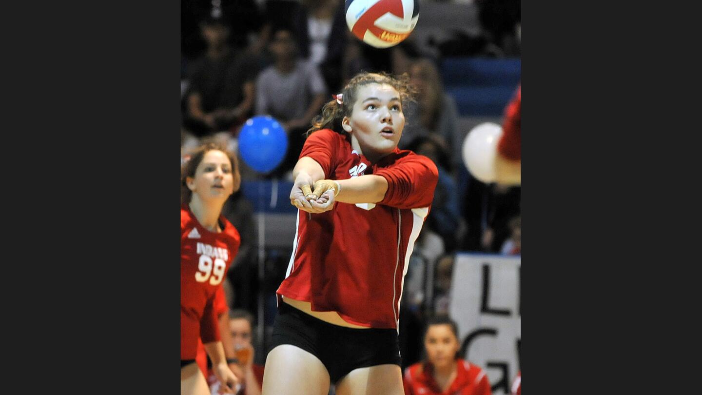 Photo Gallery: Rivals Burroughs vs. Burbank in Pacific League girls' volleyball