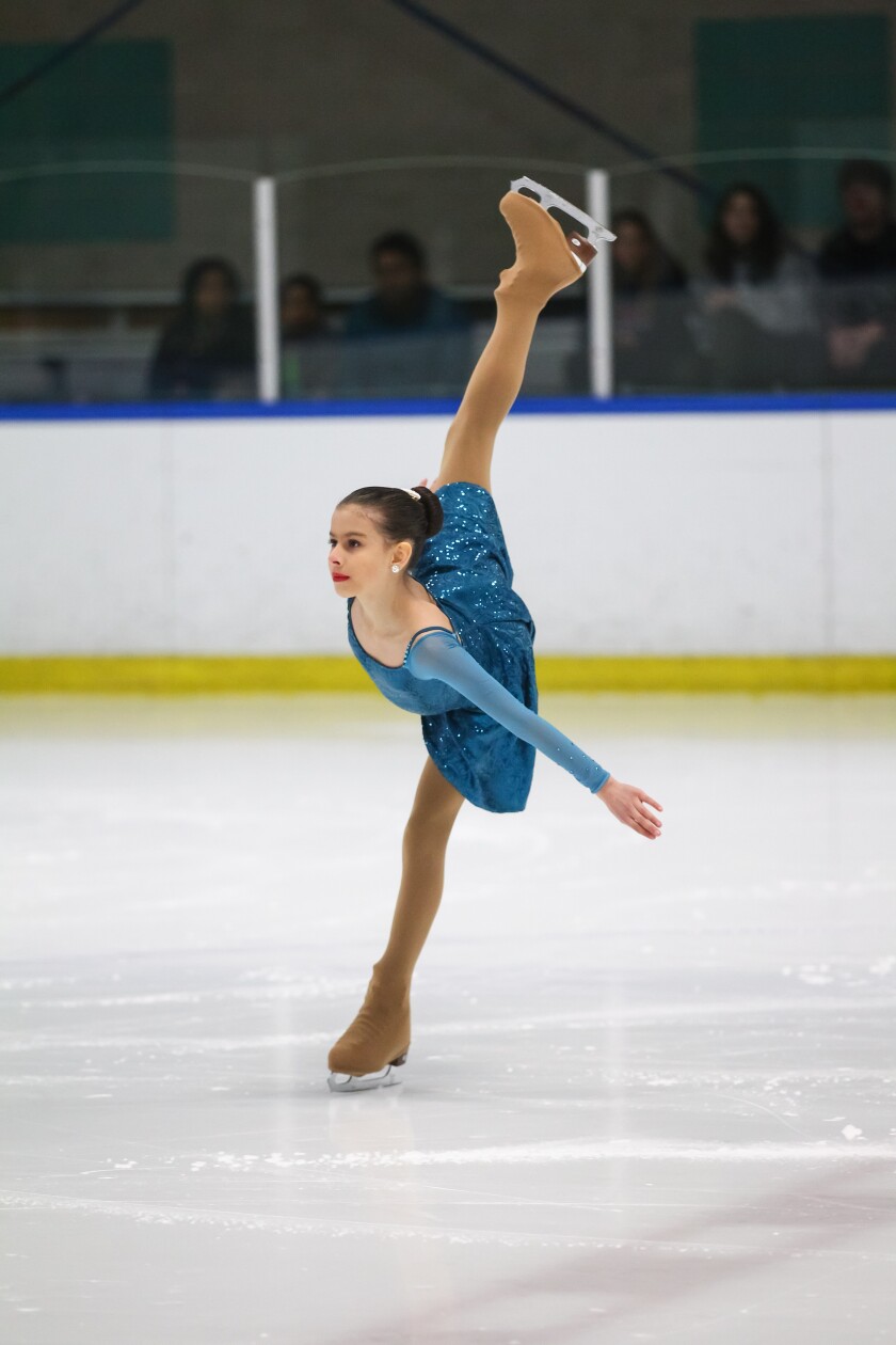 Local 14-year-old figure skater Octavia Luna Herai Garrison.