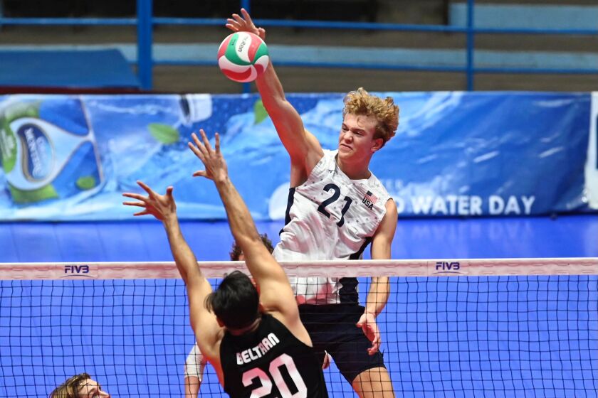 LCC student Wesley Smith on the attack at the Pan Am Cup in Havana, Cuba.