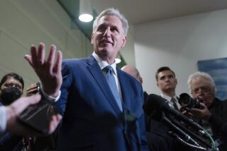 Former Speaker of the House Rep. Kevin McCarthy, R-Calif., speaks to reporters as he leaves the Republican caucus meeting at the Capitol in Washington, Thursday, Oct. 19, 2023. (AP Photo/Jose Luis Magana)
