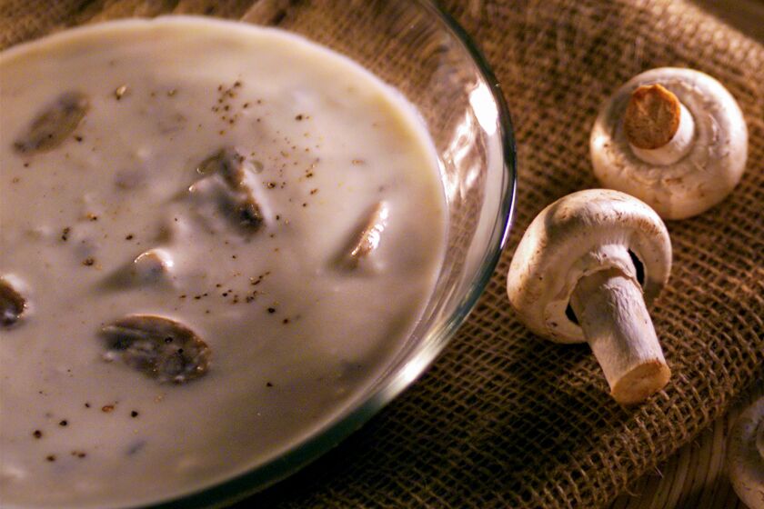 030695.FO.0530.marion.mushroom -- mushroom soup. cutting board from Crate and Barrel.