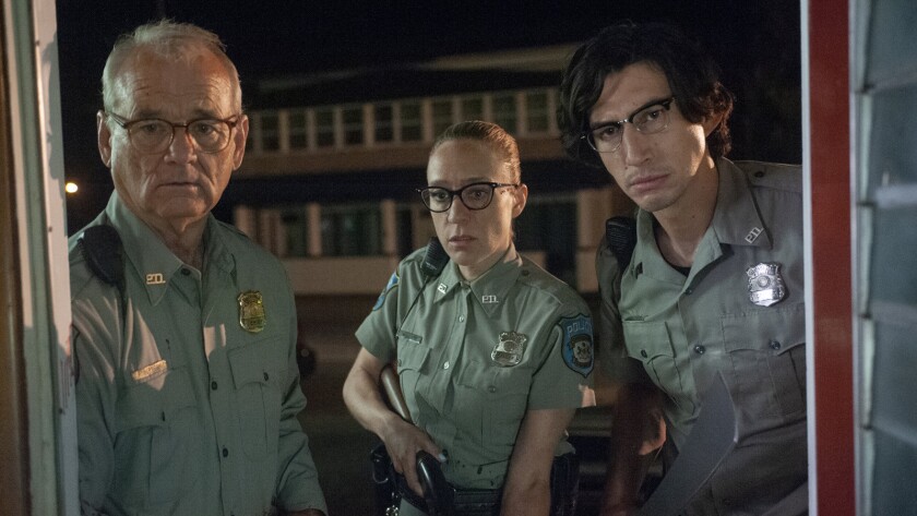 Bill Murray, left, Chloë Sevigny and Adam Driver in the movie "The Dead Don't Die."