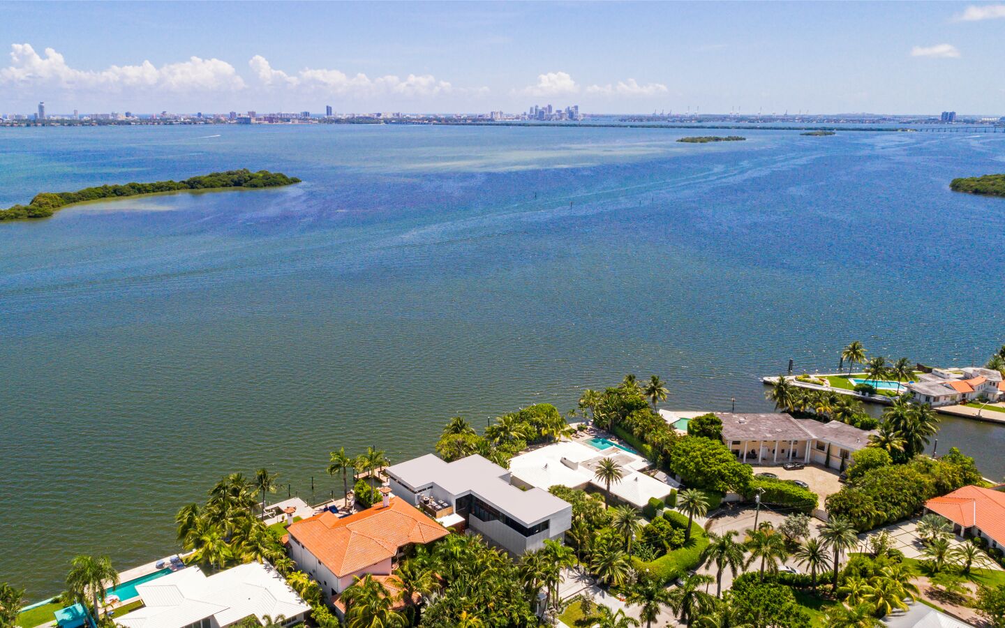 Aerial view of the home.