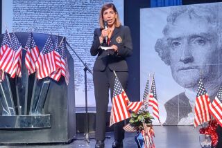 District Attorney Summer Stephan described her law enforcement operations at the Oct. 30 American Liberty Forum of Ramona meeting.
