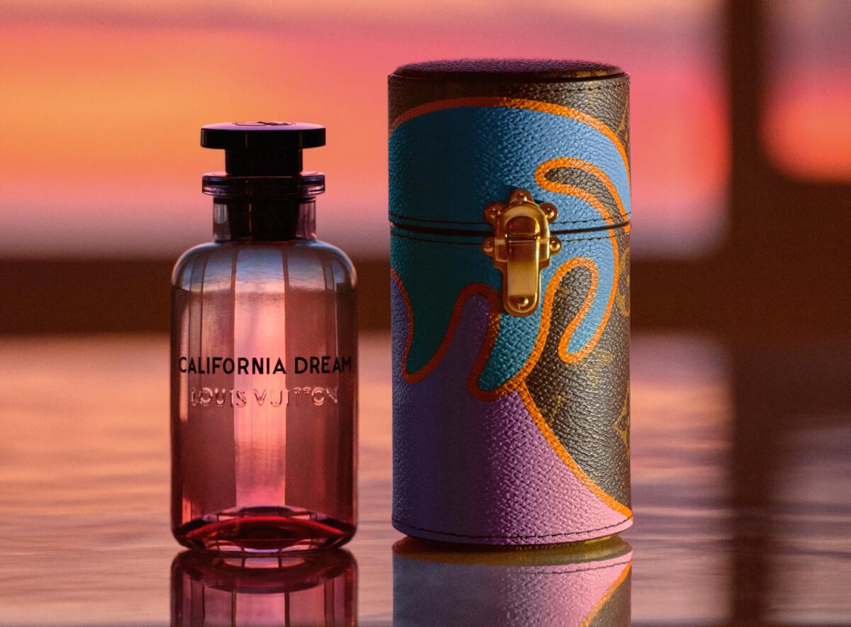 Louis Vuitton's California Dream fragrance and travel case