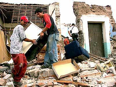Destruction in Colima