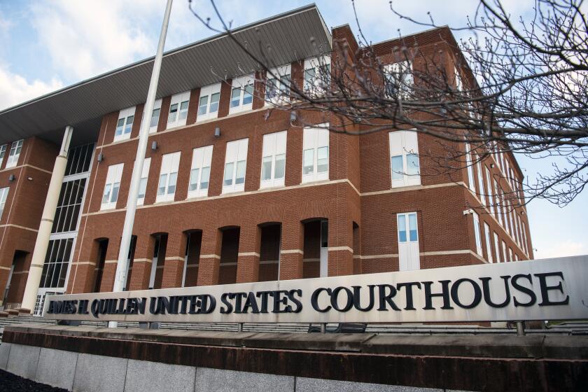 The James H. Quillen United States Courthouse is shown in Greeneville, Tenn.