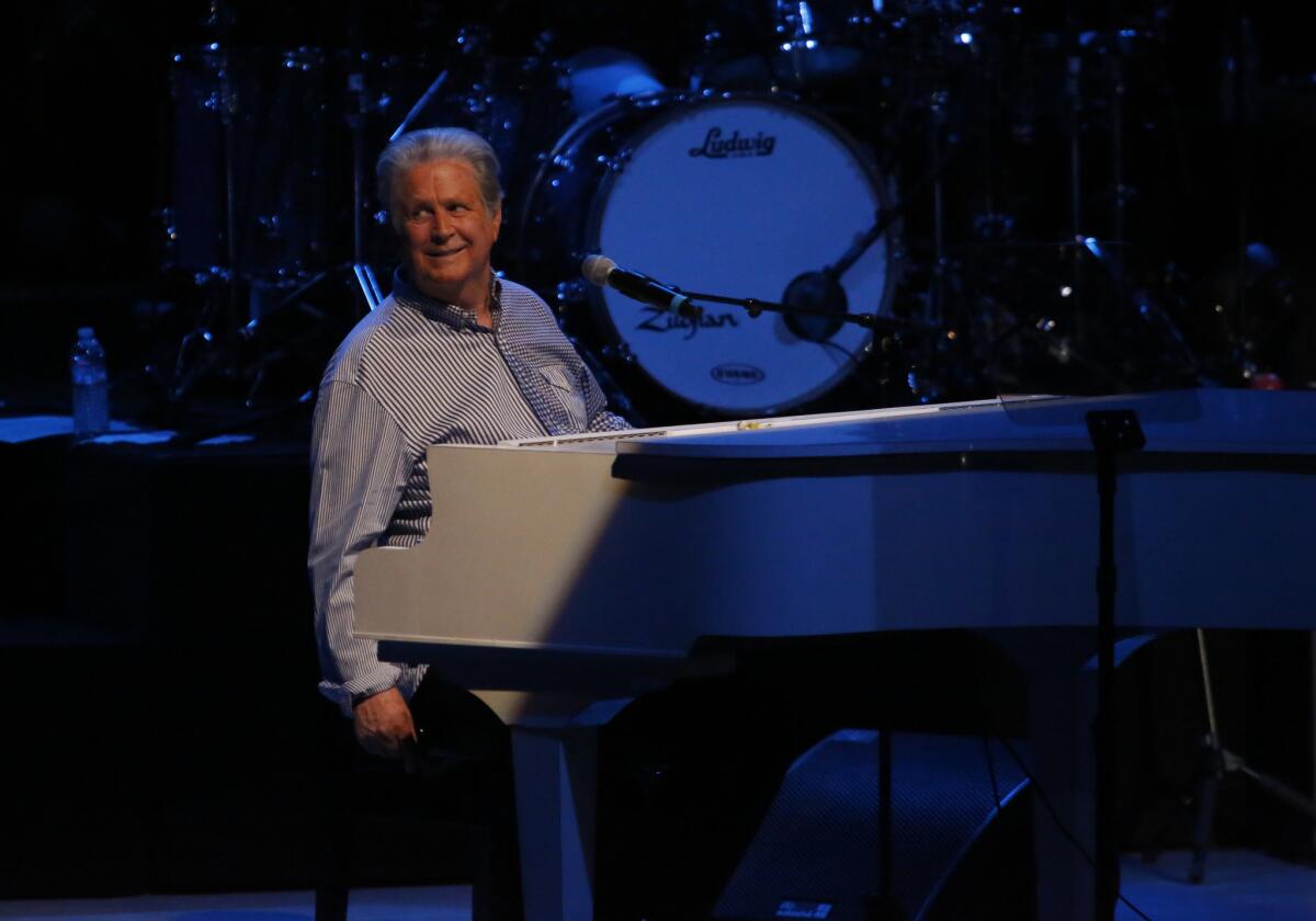 Brian Wilson performing at the Greek Theater on June 20, 2015. (Michael Robinson Chvez / Los Angeles Times)