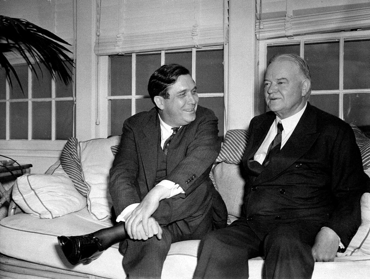 Wendell Willkie and Herbert Hoover