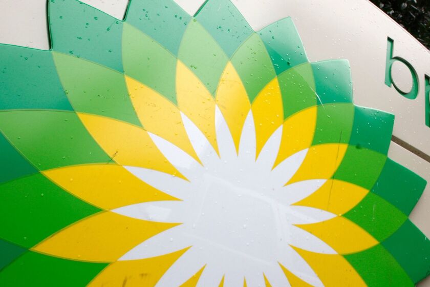 FILE - In this file photo made Oct. 25, 2007, the BP (British Petroleum) logo is seen at a gas station in Washington. BP PLC said Tuesday, July 20, 2010, it is selling assets in the U.S., Canada and Egypt to Apache Corp. for $7 billion to help pay the costs from the Gulf of Mexico oil spill. (AP Photo/Charles Dharapak, File) ORG XMIT: NYBZ142