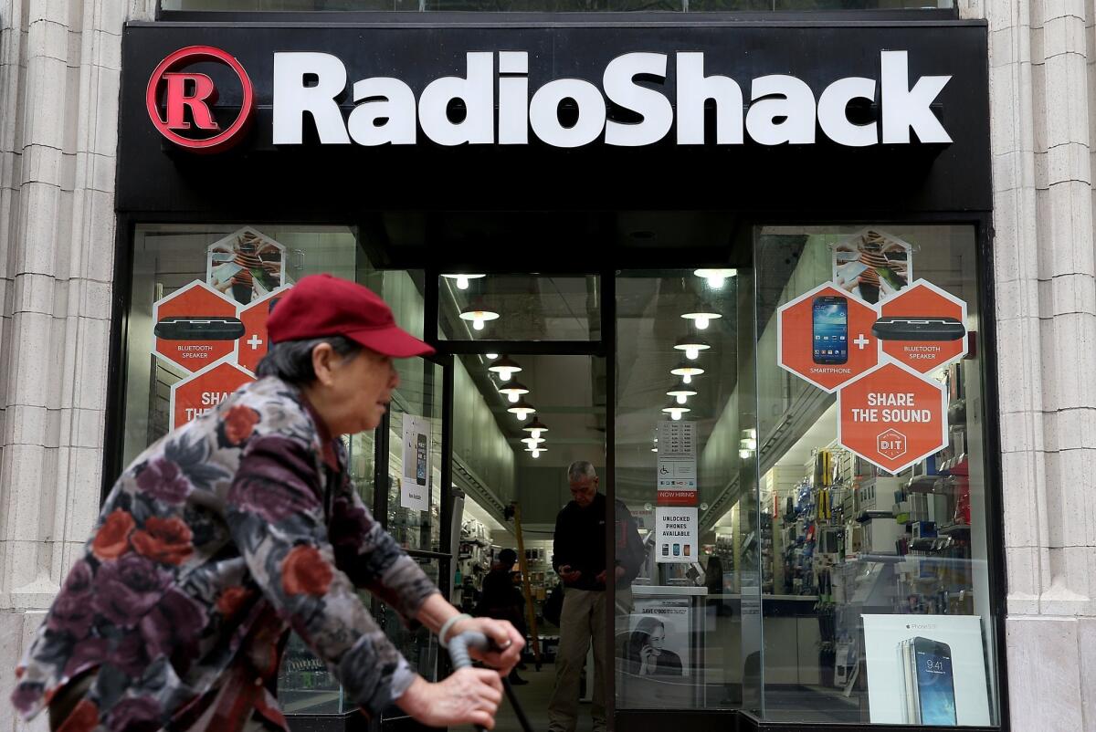 RadioShack said 175 California stores are slated for closure.