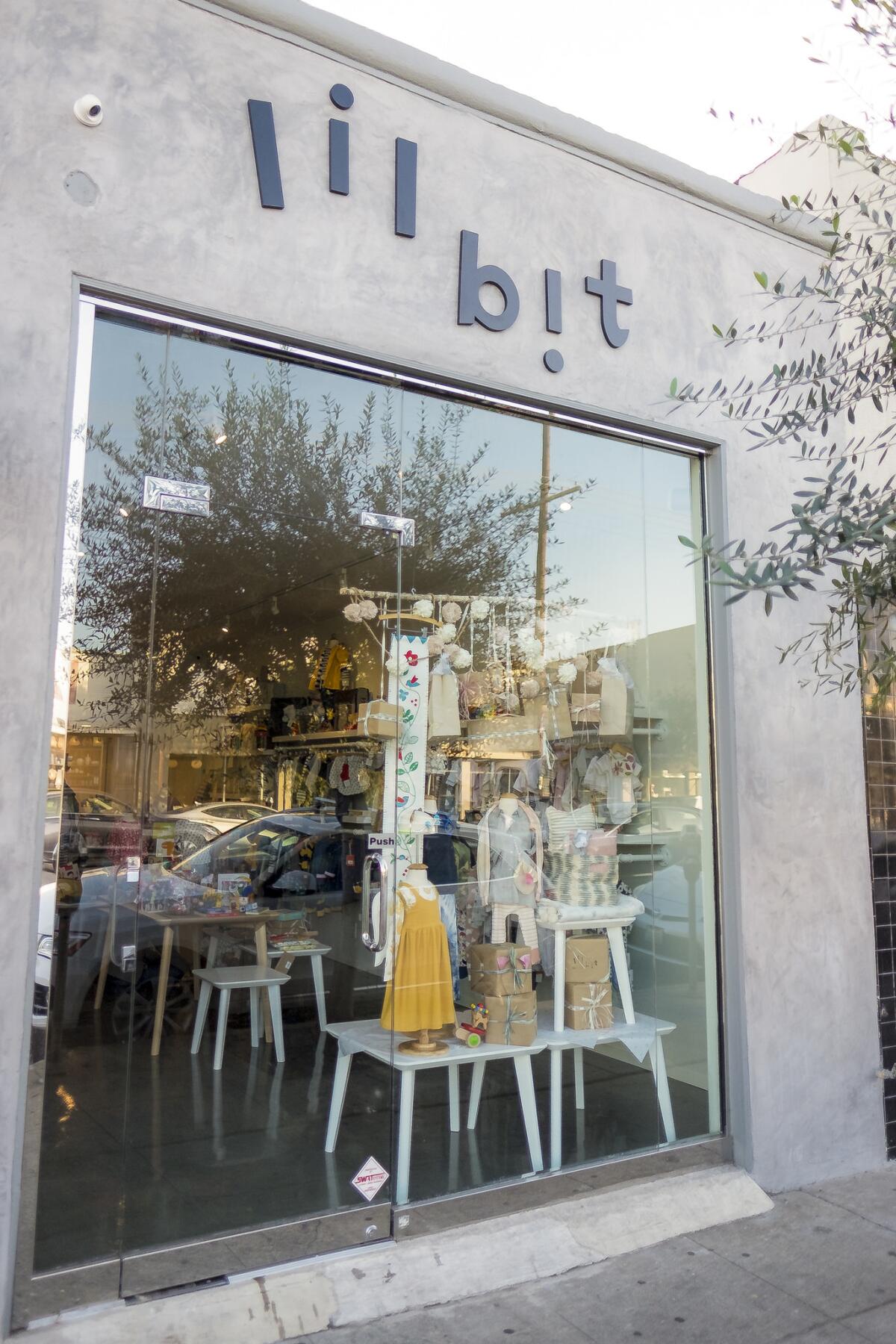 Children's store Lil Bit is on West 3rd Street in Los Angeles.