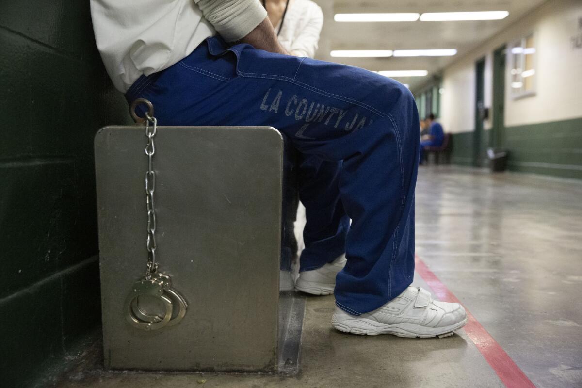 An inmate at the Los Angeles County Jail.