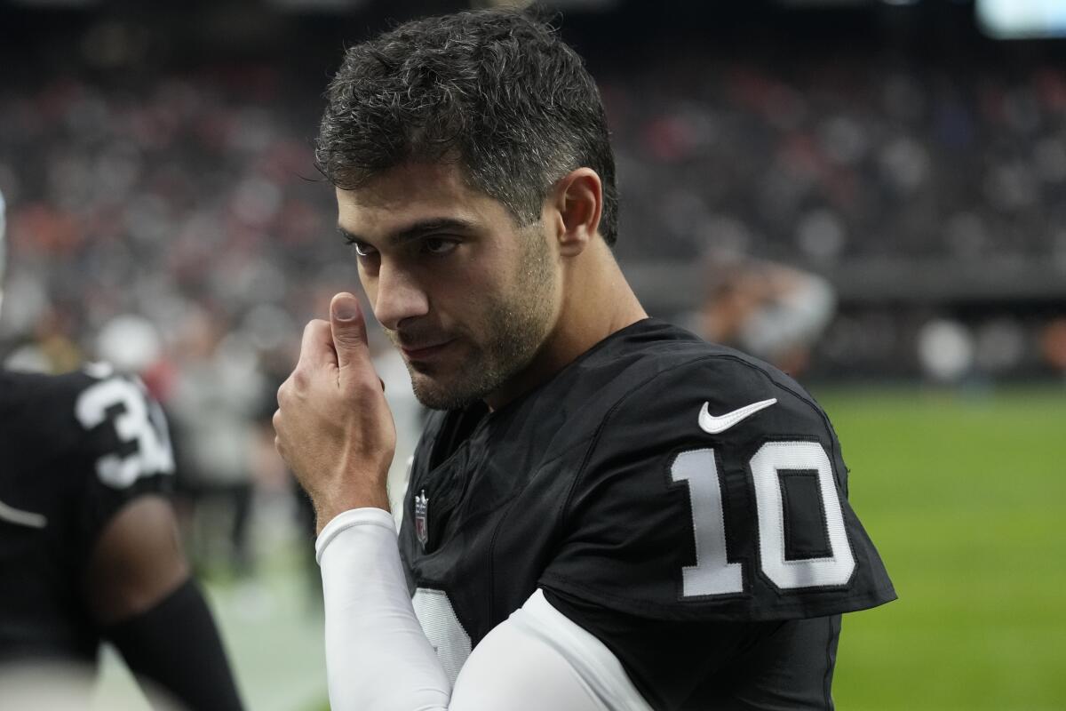 Phone call with Sean McVay convinced Jimmy Garoppolo to join L.A. - Los Angeles Times