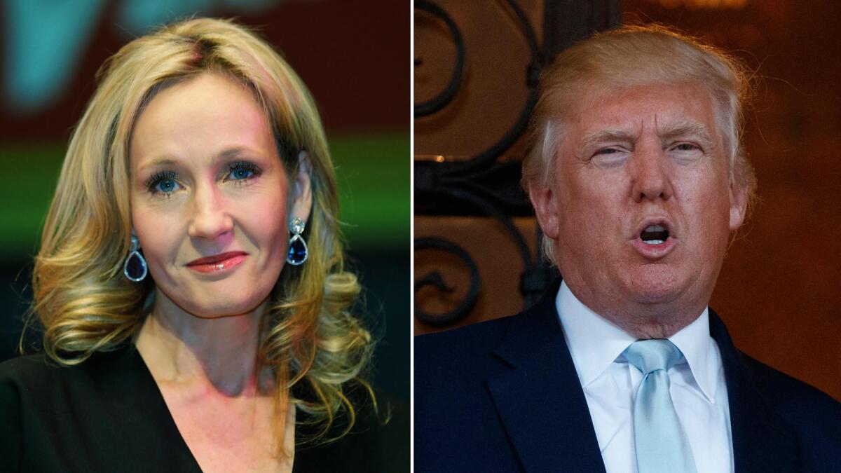 J.K. Rowling has apologized for misinterpreting President Trump's interaction with a disabled child.