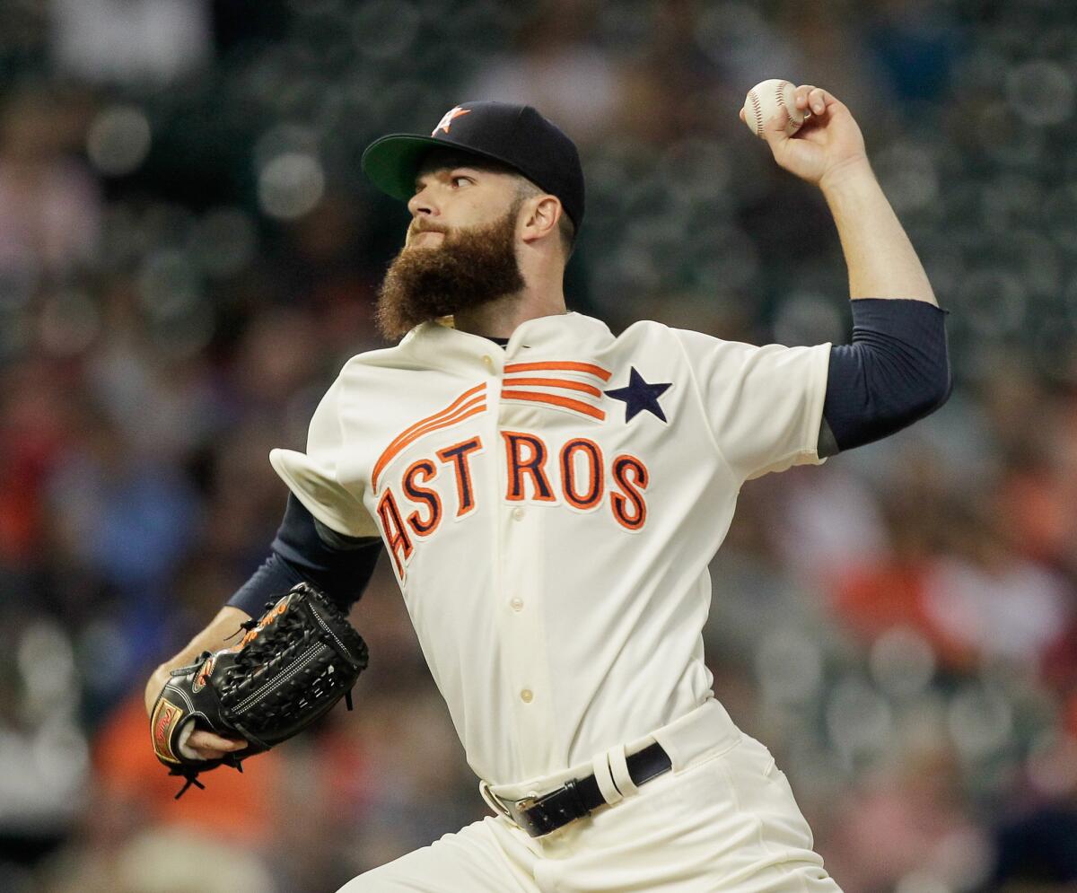 Astros southpaw Dallas Keuchel has been solid at the front of the rotation and now has some veteran relievers to turn the game over to.