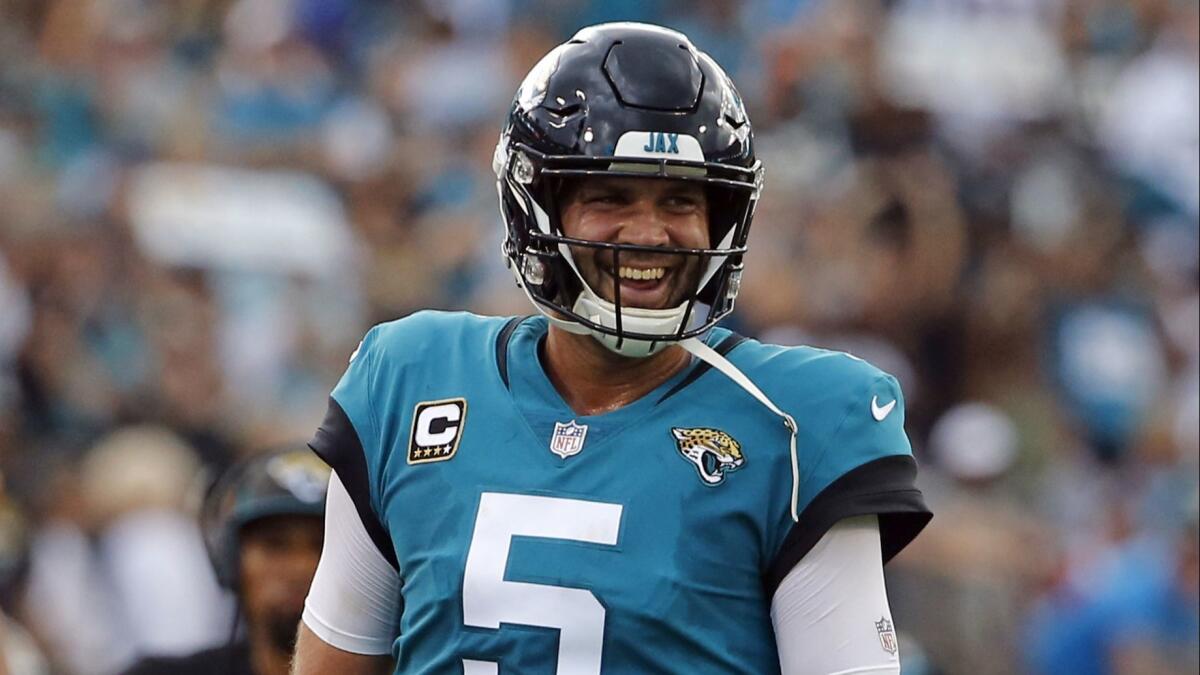Quarterback Blake Bortles had some good times in Jacksonville, but they were outweighed by the bad and the team released him last week.