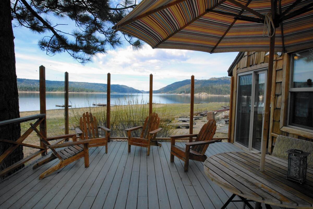 Vacation cabins such as this in Big Bear may cost more now on HomeAway.