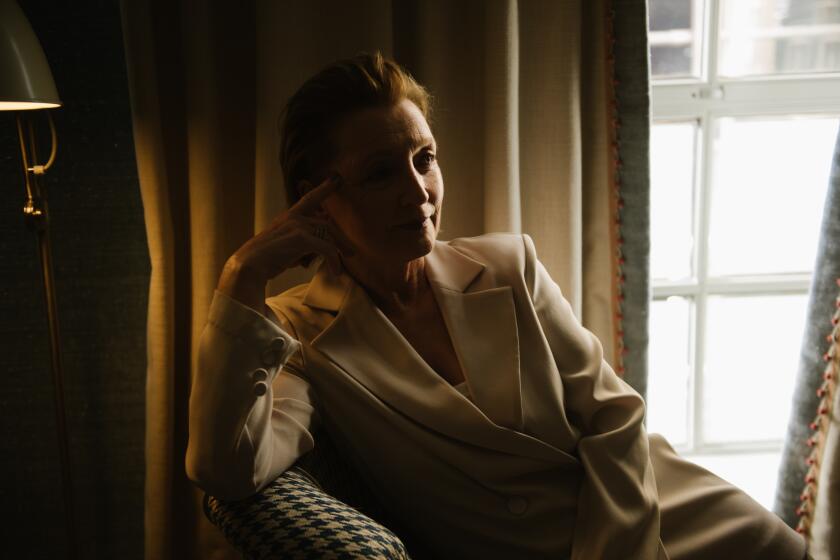 London, England, UK: Oscar nominated actress Lesley Manville has a starring role in "Mrs. Harris Goes to Paris," releasing in July 2022 from Focus Features. This is a rare lead role for Manville and the film is positioned as summer escapism for older audiences. (CREDIT: Jennifer McCord / For The Times).