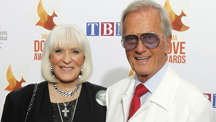 Pat Boone with desirable, Wife Shirley Boone 