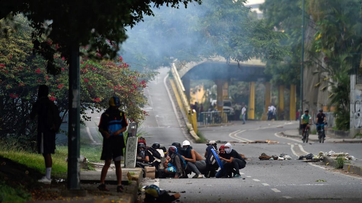 A 24-hour nationwide strike got underway in Venezuela on Thursday in a bid by the opposition to increase pressure on President Nicolas Maduro after four months of deadly street protests.