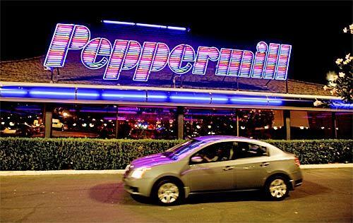 The Peppermill Inn, two miles from the Las Vegas Strip, is a favorite among locals and regular tourists. It's one of the off-the-Strip hot spots that offers real fun at reasonable prices.