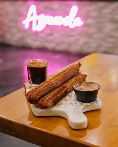 Churros and coffee treats are the specialty of Azucanela in the Fox Hills Mall