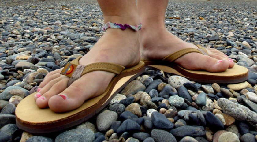 Flip-flops are banned at two San Juan Capistrano parks.