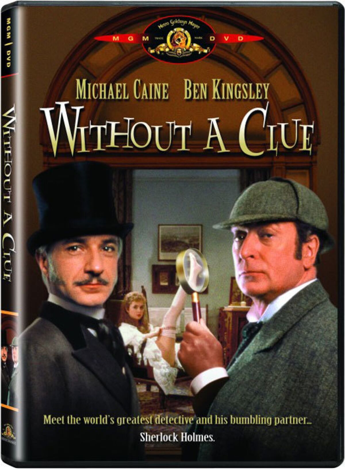 Ben Kingsley, left, as Dr. Watson and Michael Caine as Sherlock Holmes in "Without a Clue."