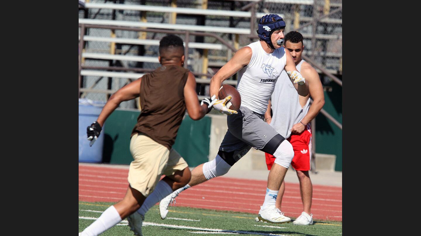 Photo Gallery: Crescenta Valley and St. Francis in Spring league football scrimmage