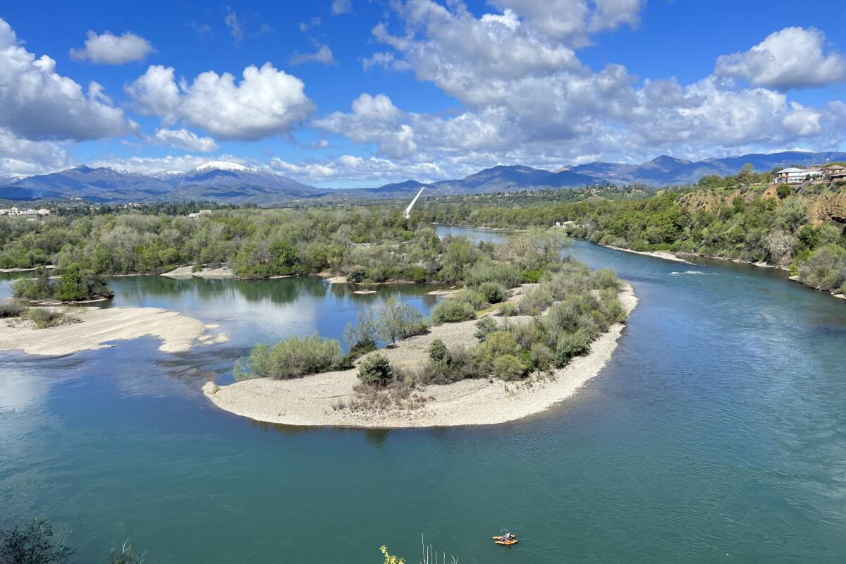 View from above the Sacramento River.