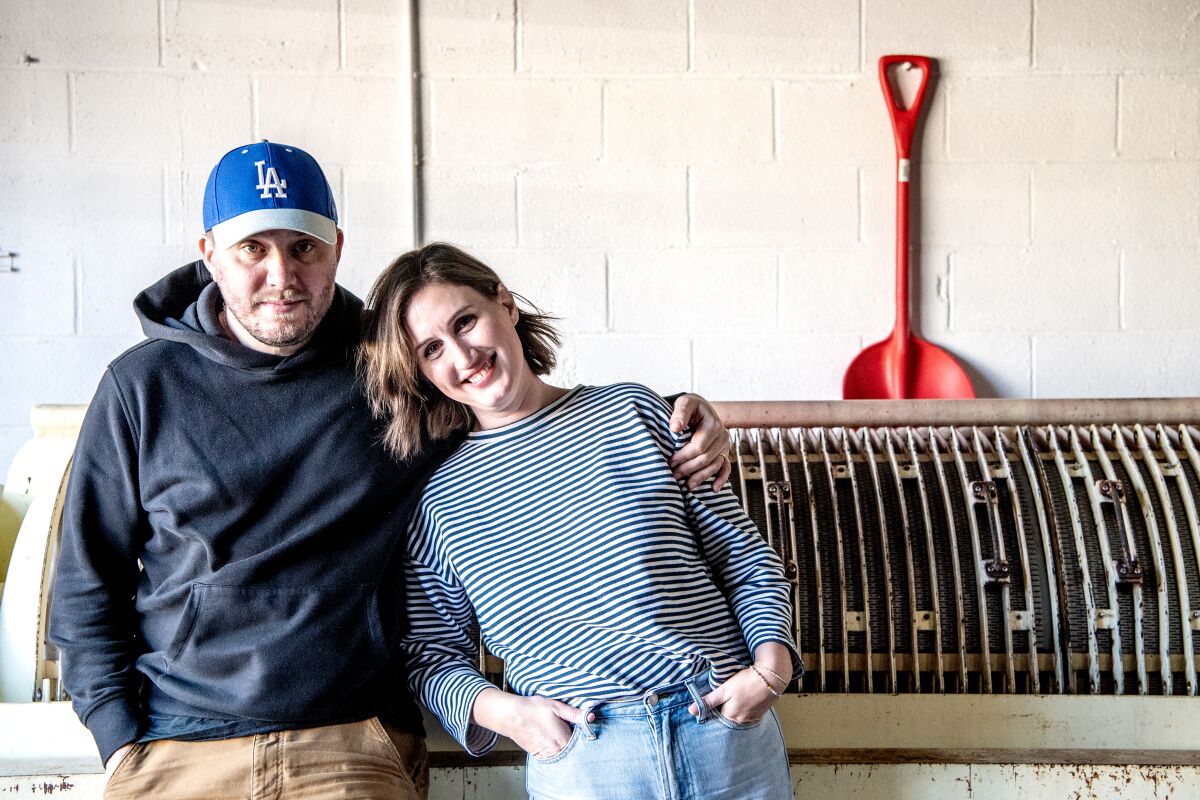 Adam and Kate Vourvoulis of Good Luck Wine Shop in East Pasadena.