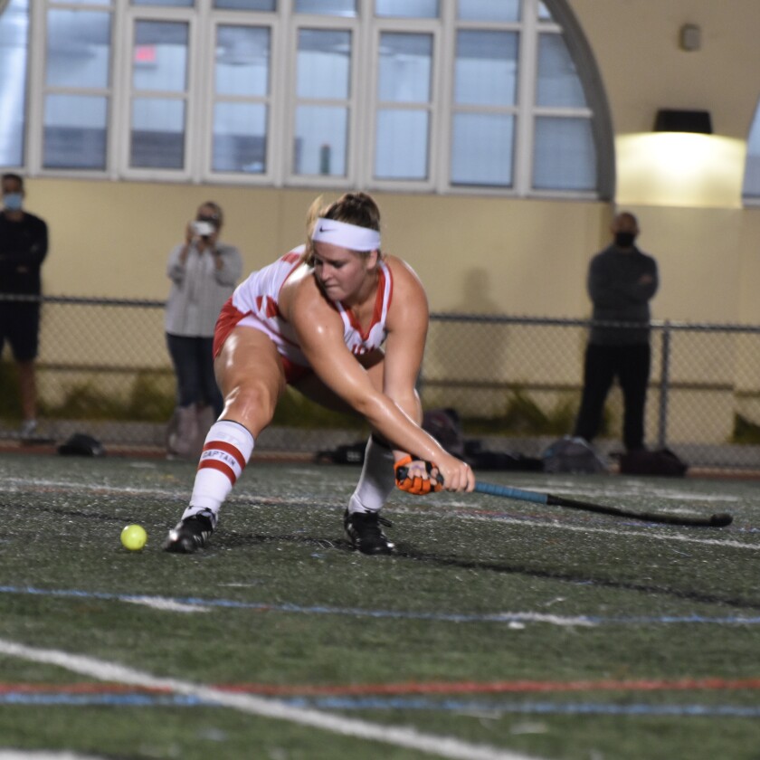 La Jolla High School field hockey center defender and captain Sabine Knott says she's "obsessed with the sport."