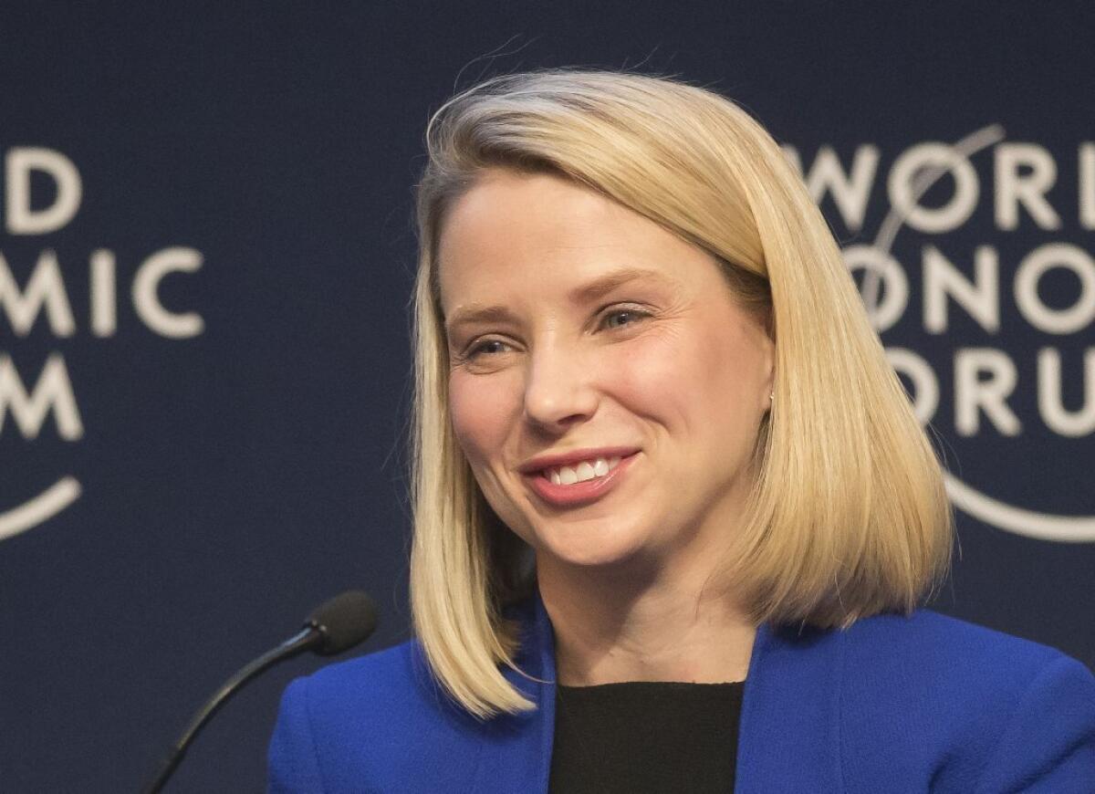 Revenue at Yahoo, led by Chief Executive Marissa Mayer, declined for the fourth straight quarter, walloped by weakening online display advertising sales. Shares fell nearly 4% to $36.77 in after-hours trading.