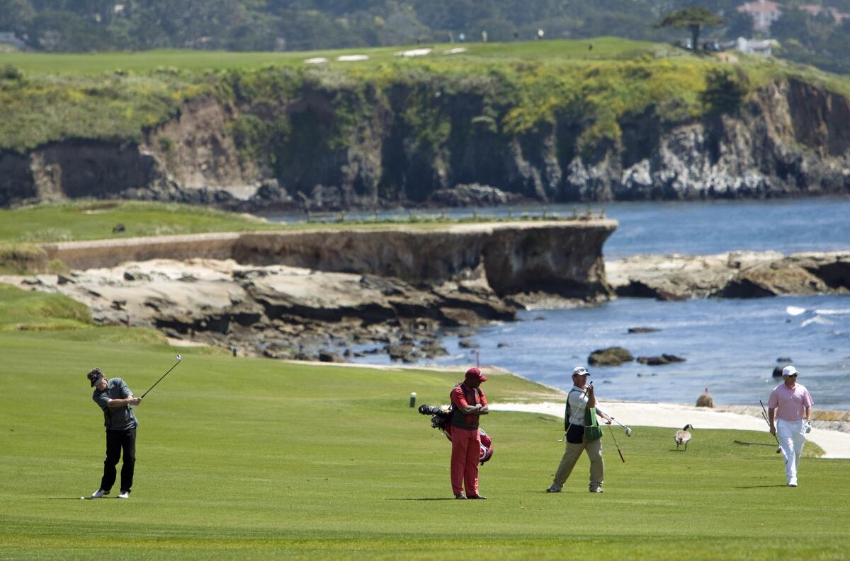 Legislators and lobbyists are pictured at Pebble Beach for the 2011 Speaker's Cup fundraiser. The prison guard union is being fined for not reporting gifts to lawmakers at another Pebble Beach fundraiser, the Governor's Cup Foundation golf tournament.