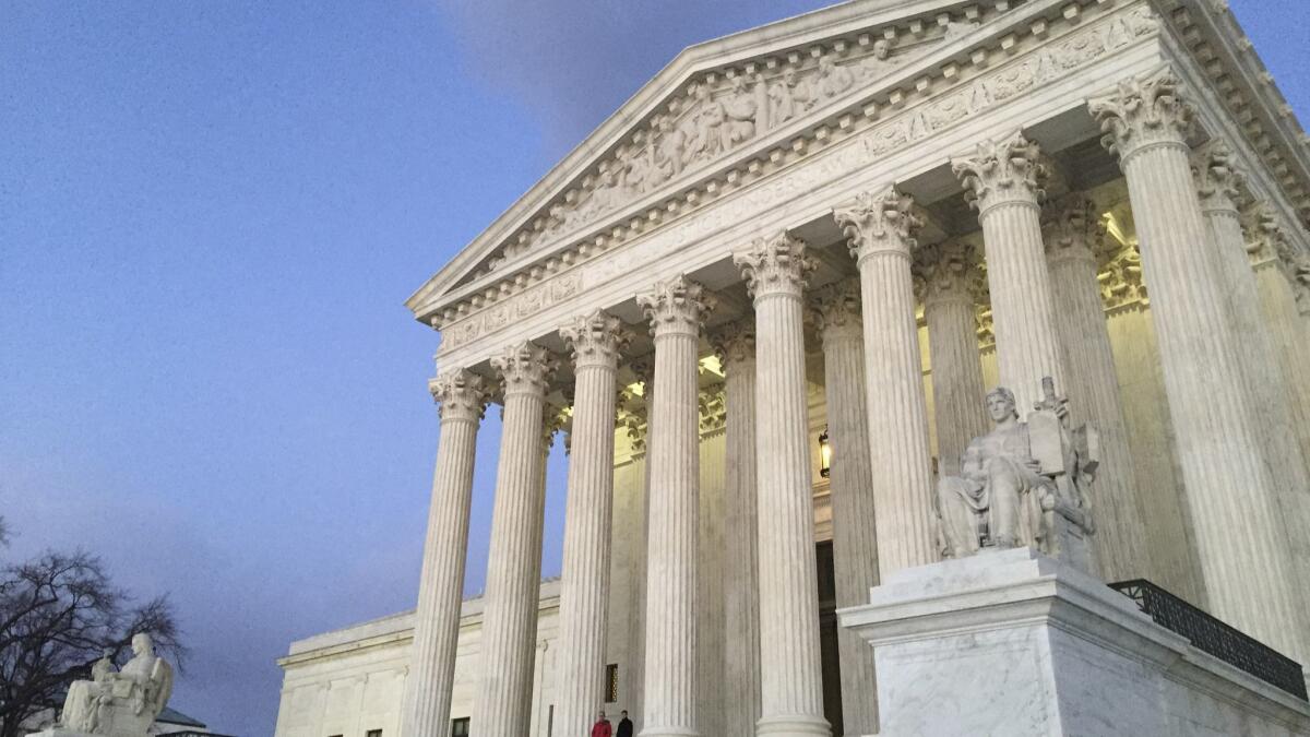 The U.S. Supreme Court in Washington.